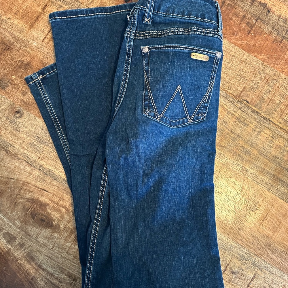 Wrangler Dark Blue Boot Cut Jeans